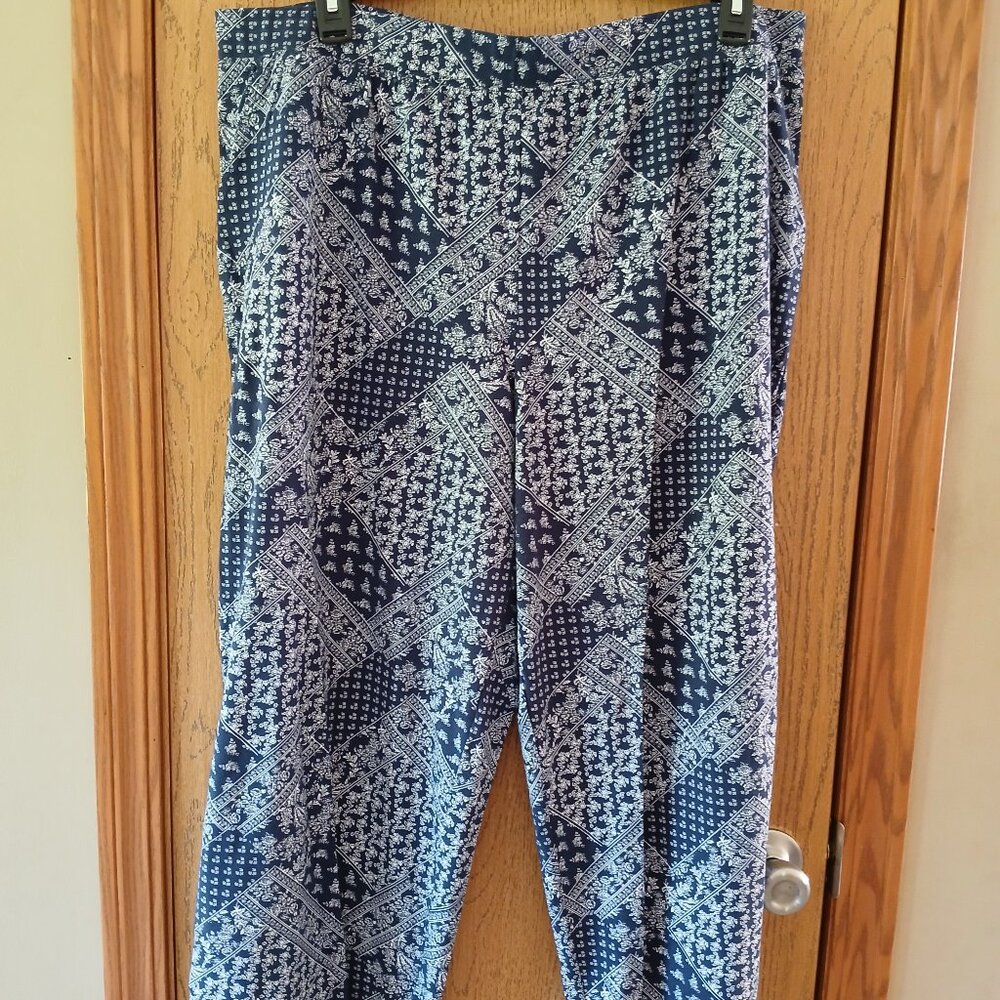 Denim & Co. Wide Leg Beach Pant NWOT 1XP